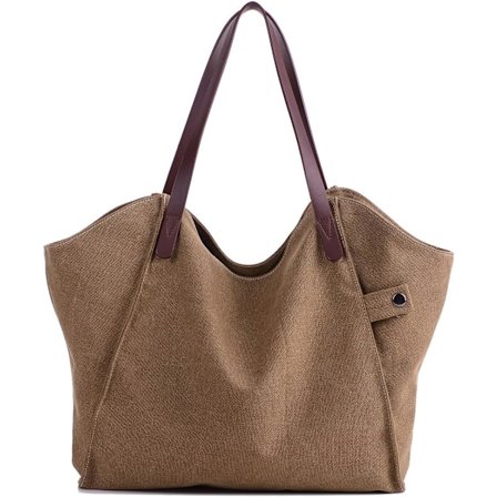 Damhandväskor Canvas Axelväskor Tygväskor Crossbody-väskor Shoppare Strandväska