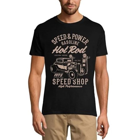 Speed And Power Gasoline T-shirt herr - Hot Rod Speed Shop - Speed And Power Gasoline - Hot Rod Speed Shop - T-shirt
