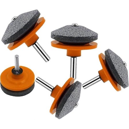 5 stk. Græs- og Plæneklipperbladssliber, Robust Haveværktøjssliber, Præcis Multifunktionel Sliber