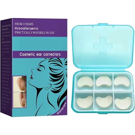 Voksen ørekorrektor, kosmetisk ørekorrektion, øre-klistermærker til at sætte ører tilbage