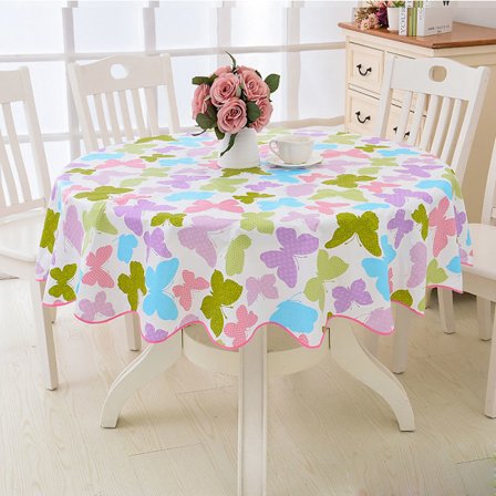 Rund vinyl voksdug blonde dug med vandtæt PVC plast