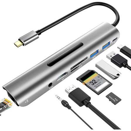 USB C Hub Type-C Expander Gigabit Ethernet