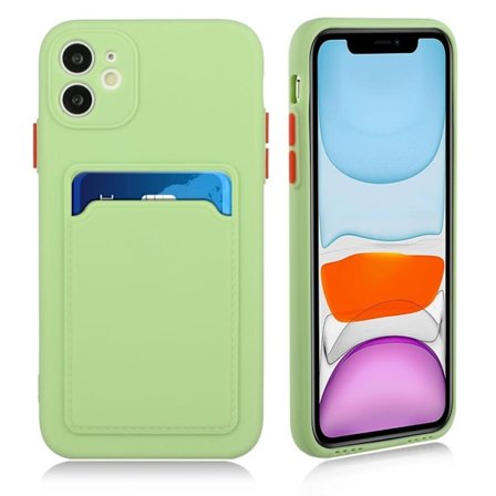 iPhone 12 Mini skal med korthållare - Grön