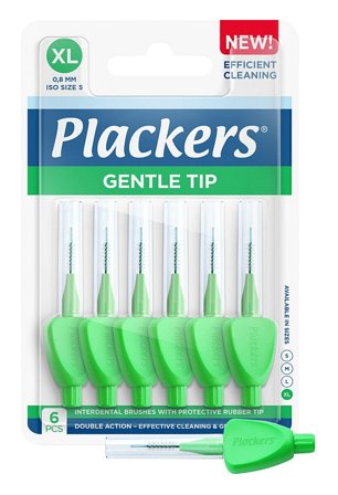 Plackers Interdentalbørste 0,8mm XL 6 stk, Medicin & Pleje, Mund & Tandpleje, Tandstikker