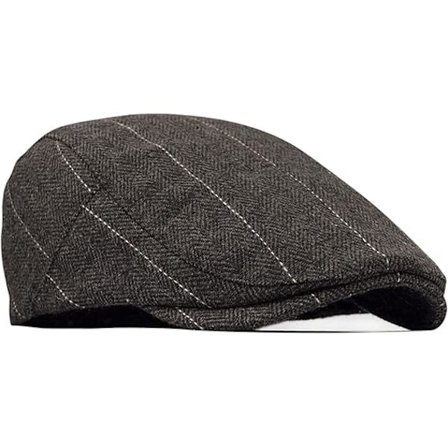 Mænds Tweed Flad Kasket Kørsel Hat Newsboy Kasket - Justerbar Mode Newsboy Irsk Beret Hat, Efterår Vinter, 55-59CM