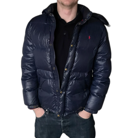 Mörkblå dunjacka från Ralph Lauren