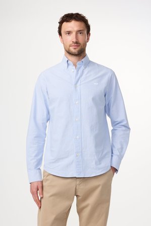 NN.07 Colby 5910 Hemd Herren Blau Bio-Baumwolle
