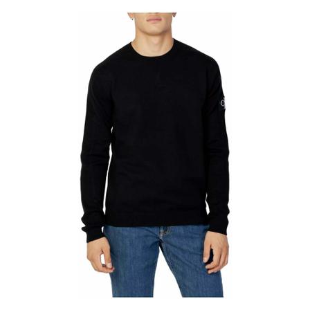 Calvin Klein Jeans, Sweatshirts Czarny, Mężczyzna, Rozmiar: XS