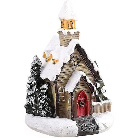 Juldekoration Ljusgivande Harts Litet Hus (en Stil)