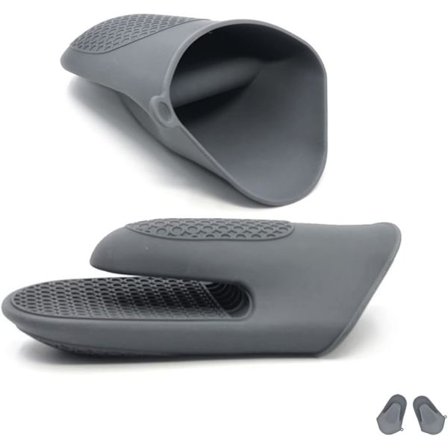 (grå) Handske Tjock Silikon Grytvante Mini Ugnvante Värmebeständig