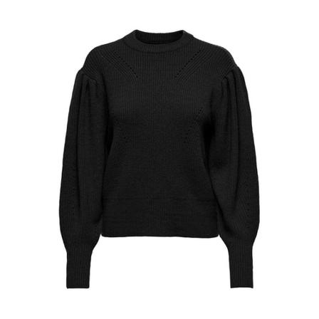 Only, Round-neck Knitwear Zwart, Dames, Maat:XS