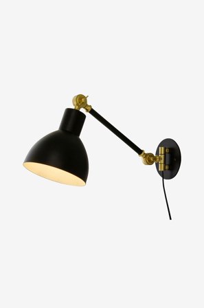 Aneta Lighting - Vegglampe DUBLIN - Svart - Vegglamper - Fra Homeroom