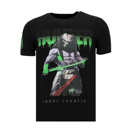 Local Fanatic Exklusiv T-shirt - Predator Hunter - 11-6370Z svart, Herr, Herr, Storlek: 2XL
