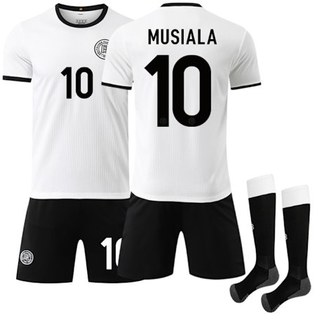 Tyskland 125 års jubilæumsudgave Hjemme Børn Fodboldtrøje Sæt Nr. 10 Musiala