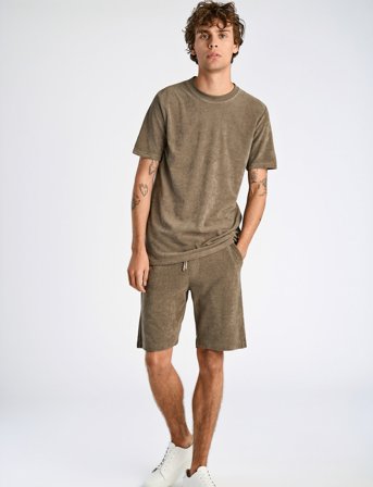 Lindbergh Shorts Terry - Brown - XXL