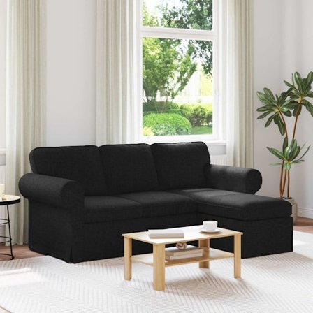 Soffa 160cm Svart Metall