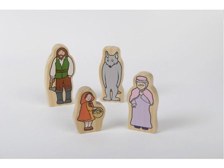 YELLOW DOOR Sagofigurer av trä, Rödluvan 4/fp - Lyreco - Skola och förskola - Lekmaterial - Lekfigurer - Sagofigurer