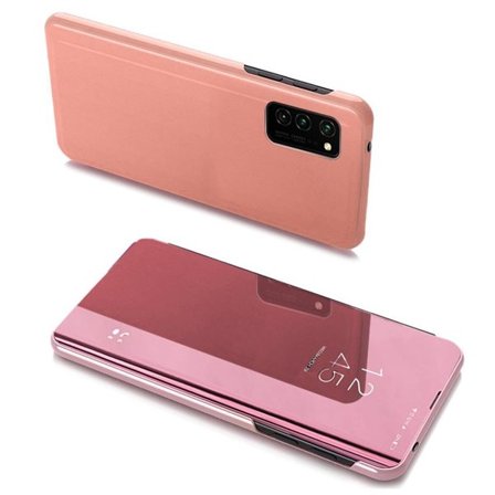 Clear View-etui til Samsung Galaxy A03s (166.5) pink
