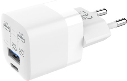 VISION USB A+C 30w Charger with EU Plug