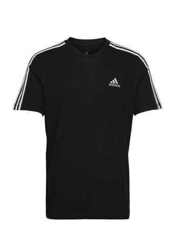 Essentials 3-Stripes T-Shirt T-shirt Top Sort Adidas Performance