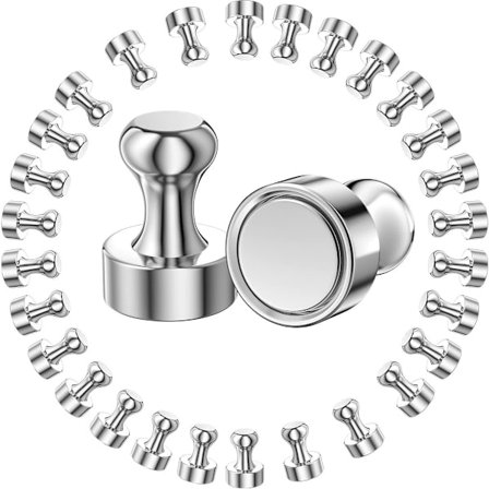 Magneter 30 stk, neodymmagnet, super stærk, til køleskab, små magneter til køleskab, magnetisk plade, dør, tavle, kort, whiteboard