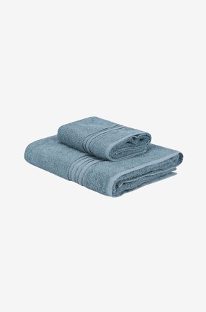 L'essentiel - Handduksset Dora (2 st.) - Blå - Handdukar - 90X150 - Från Homeroom