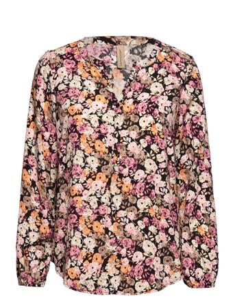 Sc-Joleen Bluse Langærmet Multi/mønstret Soyaconcept