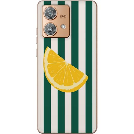 Kompatibelt Mobilskal till Motorola Motorola Edge 40 Neo Citronmönster gul citrusfrukt sommar köksmönster retrodesign tapet inspiration fräsch sti