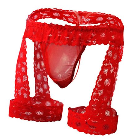 2025 Senaste Modell Herr Spets Trosor Sexiga Underkläder Boxer Kalsonger Påse Underkläder Lingerie för Män Bikini Trosor Sissy Påse Crossdress Byxor