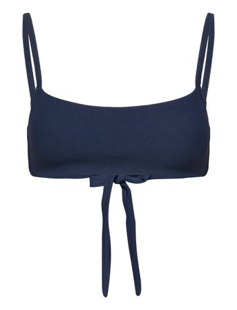 Textured Bikini Top Navy Lexington Clothing