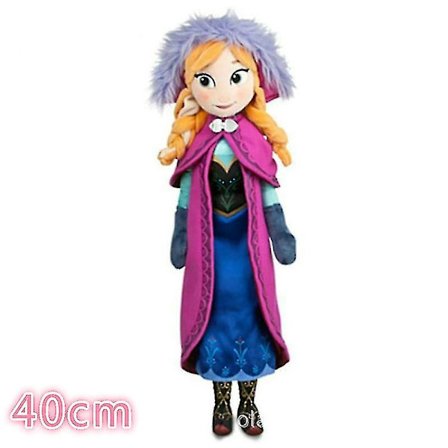 50 cm Frost Anna Elsa Dukker Snedronningen Prinsesse Anna Elsa Dukke Legetøj Fyldte Frost Plys Børnelegetøj Fødselsdag Julegave P (FMY)