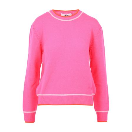Msgm Round-neck Strik Pink, Dame Striktrøjer