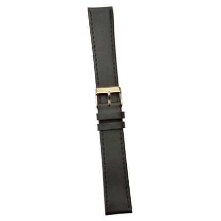 Slätt Läderband 20 Mm, Standard/xl Brown Xl/silverspänne