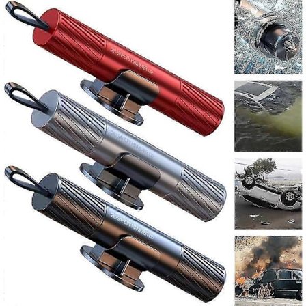 Sikker hammer, 2024 Ny sikker hammer glasbryder under vand, bilhammer sikkerhedssele skærer rude knuser nødudgangsværktøj