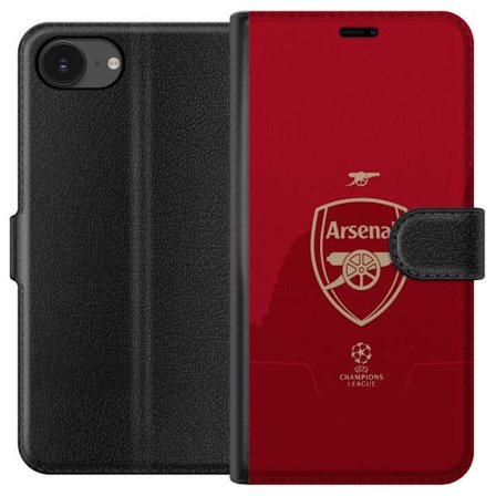 Kompatibelt Plånboksfodral till Apple Apple iPhone 16e Arsenal fotboll klubb England Premier League ung trupp offensiv stil teknisk fotboll och snabb