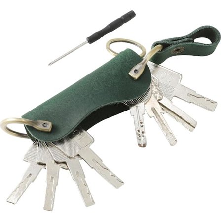 Äkta lädernyckelring, liten nyckelring för män och kvinnor, nyckelhållare herr bälte nyckelkedja ring, JC307