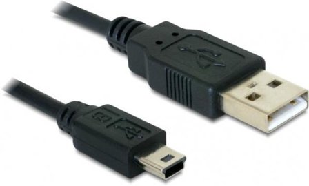 Delock USB-kabel - USB til mini-USB type B - 1 m