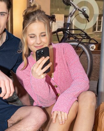 Creamie Cardigan Knit Rosa Trøjer Pige - Kids Brand Store