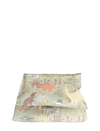 Majvillan Dinosaur Vibes Green Junior Bed Set 100X130 Cm - Green - 100X130CM