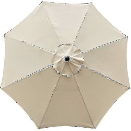 Udskiftningsbetræk til parasol, 8 ribber, 3 m, vandtæt, anti-UV, udskiftningsstof, beige Hy