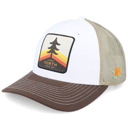 SQRTN - Vit trucker Keps - Park Low Cap White Trucker @ Hatstore