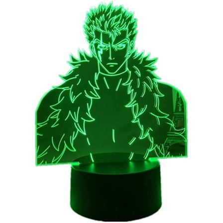 USB 7/16 Värillinen Kaukosäätimellä Ohjattava Kosketuskytkin Manga Fairy Tail Laxus Dreyar 3D Anime Yövalo Led Illuusiolamppu Makuuhuoneen Sisustus 