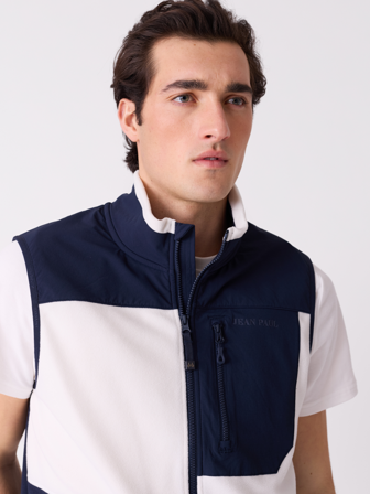 Jean Paul - Charlie fleecevest - Herre - Blå - Gensere - XXXL
