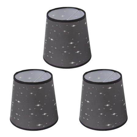 3 kpl Moderni tähtikuvioinen kangasvarjostin E14 käsintehty pehmeä valo seinävalaisimen varjostin