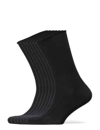 Decoy Socks Org.cotton 7Pk Underwear Socks Regular Socks Musta Decoy