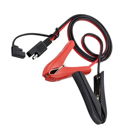 10A SAE til krokodilleklemme strømforlengelseskabel for billaderledning