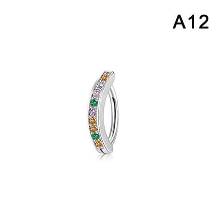 Blomst sommerfugl hjerteform navle ring Rhinestones Nave A12