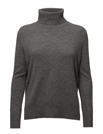 Wool & Cashmere Pullover Turtleneck Polotröja Grå Rosemunde