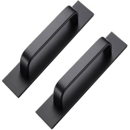 2-pakks Selvklebende Aluminium Skaptrekk Bedroom Bad Kjøkken Rustfritt Stål Trekk (133mm