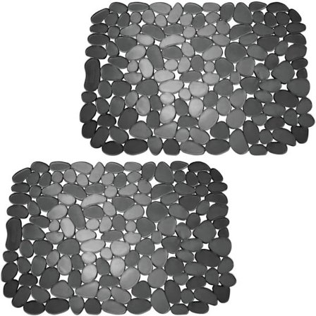 Udskæret Vaskemåtte (2-pak) - Praktisk PVC Opvaskestativ til Køkken, ZQKLA